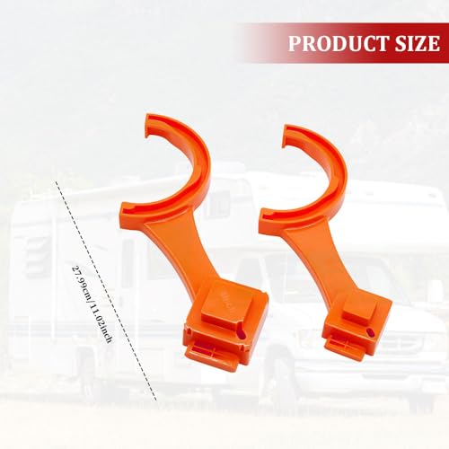 Image of 2PCS RV Sewer Hose Wrench, RV Sewer Cleanout Cap Remover, Multi Purpose Fittings Wrench for Connecting and Disconnecting Sewer Hoses, Fits Most 3 Inch and 4 Inch Male /Female RV Sewer Caps