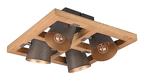 Plafoniera quadrata 4 spot orientables luminaire de plafond moderne