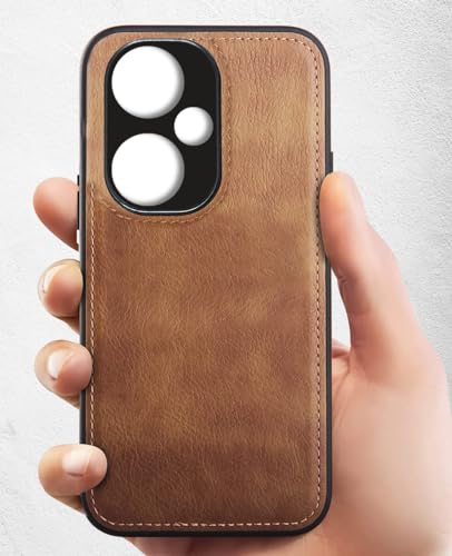 Image of Excelsior Back Cover for Oneplus Nord CE3 Lite | Premium PU Leather, Silicon | 360 Degree Protection (Brown)