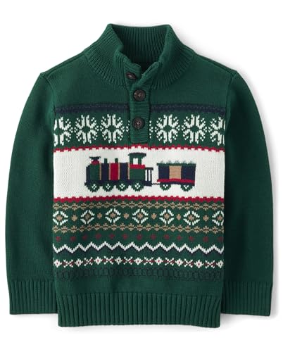 The Children's Place Girls' and Toddler Long Sleeve Mock Neck Pullover Sweater