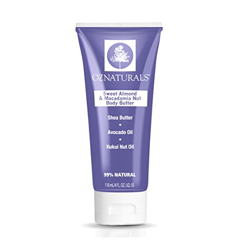 OZNaturals Body Butter – This Natural Body Moisturizer Contains Sweet Almond & Macadamia Nut - This Luxurious Skin Moisturizer Will Provide Your Body With A Healthy Vibrant Glow!