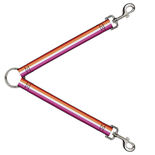 Laisse pour chien drapeau lesbienne courte 30cm large et robuste