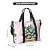 Cartoon Succulents Printed women's handbag, portable crossbody bag, suitable for fitness, travel.