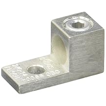 Morris 90718 Lug Mechanical Connector Type 1 Conductor aluminum One Hole Mount Holes 2/0-Number-14 AWG Wire Range