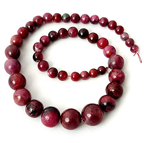 Ruby zoisite perles rondes lisses de qualité gemme pour joaillerie fine