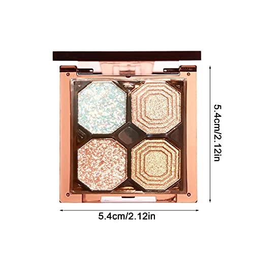 Wood.L 4 Colori Palette Trucco Occhi, Matte