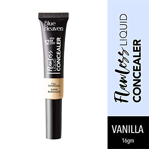 Image of Blue Heaven Flawless Matte Liquid Full Coverage Cream Concealer For Normal Skin, 101, Vanilla, 17Ml (Pack Of 2), 2 Count