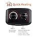 Portable Electric Space Heater - 1500W/750W Ceramic Room Heater with Tip Over and Overheat Protection, 200 Square Feet Fast Heating for Indoor Desk Office Floor, Black