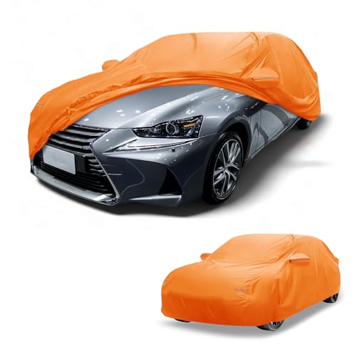 Housse de voiture pour Lexus IS en bâche orange imperméable 210D