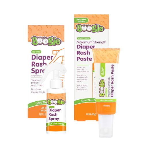 Boogie Diaper Rash Bundle - Rash Spray &amp; Maximum Strength Paste