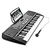 Hamzer 61-Key Digital Music Piano Keyboard - Portable Electronic Musical Instrument - with Microphone and Sticker Sheet