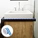 DOITOOL Waterproof Caulk Tape Roll 10.5Ft Self-Adhesive Decorative Seam Stickers for Bathroom Tub Sink Edge Sealing Flexible Industrial Grade Waterproof Adhesive Strip