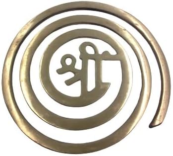 Shubh Sanket Vastu Brass Beejmantra Round Helix for North-West, Vaastu Dosh Nivaran for Home & Office - (Size :- 6 Inches, Pack of 1)