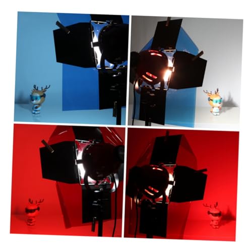 5 Filtros de papel de poliéster para faros rojos y corregir la temperatura de color en estudio 7