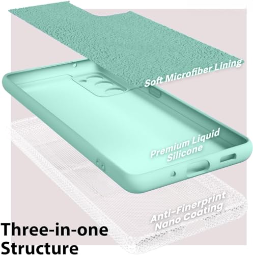 Image of MOBILOVE Back Cover Case for Samsung Galaxy S20 FE | S20 FE 5G | Pure Liquid Soft Matte Silicone Case Comes with Camera and Screen Protection Back Cover for Samsung Galaxy S20 FE | S20 FE 5G (Green)