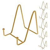 Compatibilité étendue : chevalet d’exposition, idéal pour présenter assiettes, photos, œuvres d’art, livres, tablettes et autres objets décoratifs ou fonctionnels ; chevalet doré, porte-assiettes de table