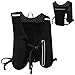 Alaoo Hydration Backpack,Ultralight Running Backpack,Réglable Gilet Course a Pied,Léger Sac à Dos Hydratation,Gilet d'Hydratation pour Marathon, VTT, Cyclisme, Randonnée,Plein Air,Noir