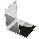 KOLIGHT Folding Portable Compact Pocket 8 LED Lights Turn ON/OFF Makeup Mirror with Magnifying Features