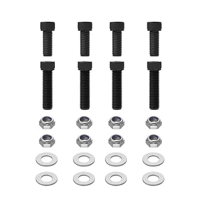 Hardware Kit for Mounting Racing Seat Sliders and Seat Bracket,Bottom Mount Racing Seat Hardware,Hardware Assortment Kit with Nuts, Bolts & Washers