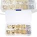 180 Pcs M2.5 Brass Hex Standoff Screw Nut Assortment Kit, Male Female Spacer Posts with Storage Box for Electronics, Motherboard, PCB, and Industrial Hardware Applications