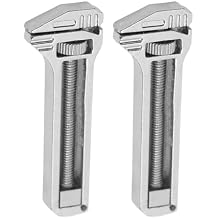Compact Titanium Multi-tool, Mini Multitool Wrench Alloy Multi-tool for Everyday Prep, Multifunctional Bottle Opener Keychain, Adjustable Wrench for Outdoor Camping Hiking2ps