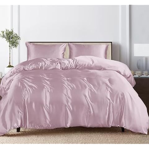 LINENWALAS King Tencel Lyocell Bedding Set Lilac Cover
