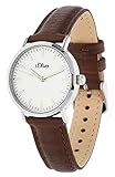 Analoguhr s.Oliver Damen-Armbanduhr Analog Quarz Edelstahl SO-3674-LQ