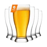 IDEALI PER L'USO QUOTIDIANO O LE FESTE: Puoi utilizzare questi bicchieri da bere come bicchieri da cucina per cocktail, acqua, limonata o succhi quando non servi birra ai tuoi ospiti. Grazie al materiale di alta qualità e resistente alla lavastoviglie, rimangono di una chiarezza cristallina anche dopo centinaia di lavaggi.