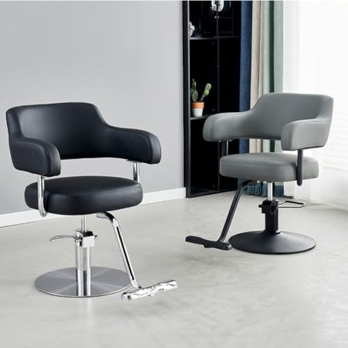 Fotel fryzjerski, fotel do salonu, fotel fryzjerski hydrauliczny, wytrzymały, do salonu piękności, kosmetologii, szamponu i sprzętu fryzjerskiego,Black,F