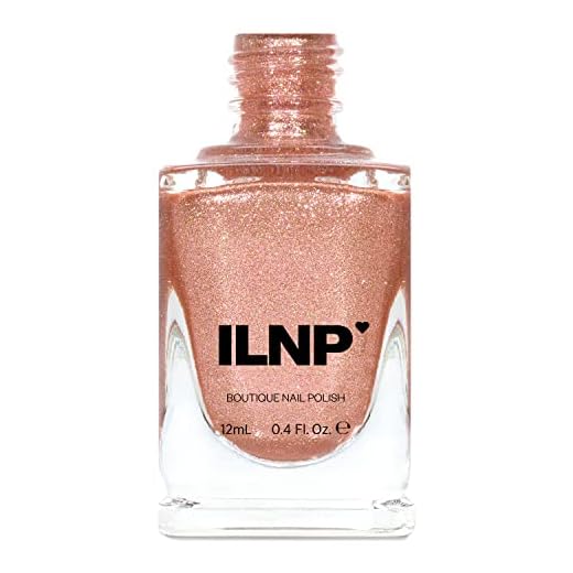 ILNP Chelsea - Pale Rose Gold Holographic Metallic Nail Polish