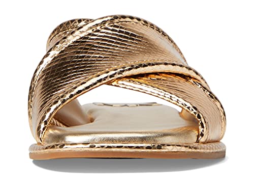 Michael Kors Gideon Slide Pale Gold 7 M #TOP1