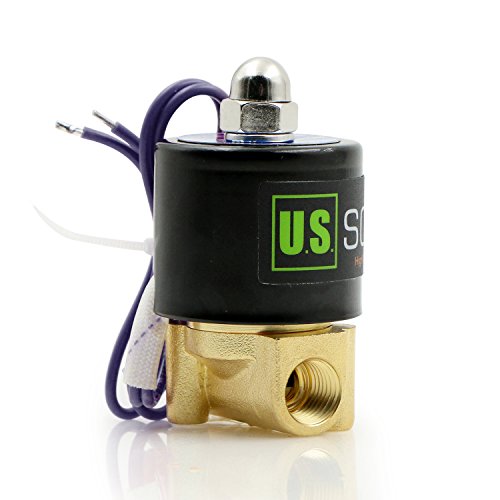 U.S. Solid USS2-00051 1/4 Inch Npt Brass Electric Solenoid Valve 12Vdc Normally Closed Viton (Standard Usa Pipe Thread). Solid Brass thumb #2