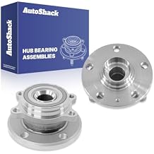 AutoShack Front or Rear Wheel Hub Bearing Assemblies - Driver and Passenger Side for Volkswagen, Jetta 2005-2018, FWD L4 1.4L 1.8L 1.9L 2.0L L5 2.5L - 5-Lug, with ABS