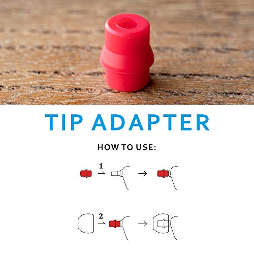 Image of Final Audio Black+Black /Red Silicone Type E Eartips kit with Case and Nozzle Adaptor Compatible With 1More, AKG, Audio-Technica, Beats by Dre, Campfire Audio, Empire Ears, Shure, Sony, Westone (Multi)