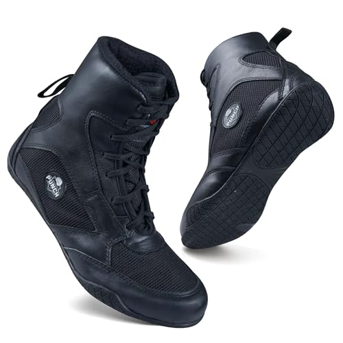 Rightpunch Breathable Boxing Shoes for Men, Women, and Youth | Non-Slip Lightweight Training Boxing Shoes with Rubber Sole