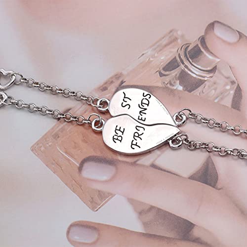 Image of Young & Forever Gift Fashion Long Distance Touch Gold Silver Rose Gold Couples Friendship Best Friend hand Couple matching Mens Magnetic Magnet bracelets for Women /Girls Silver bracelet for Men /Boys