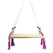 Tianfuheng - Étagère murale nordique - Avec cordes flottantes - Décoration intérieure, Bois dense, violet, Taille unique