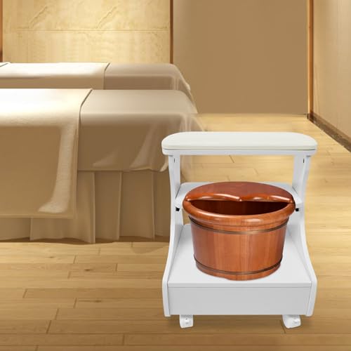 Taburete spa de pies con ruedas para pedicure manicuría miniatura 6