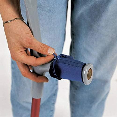 Lifeswonderful - Pair of Blue Padded Neoprene Crutch Handle Grip Covers for Comfort - Image 3