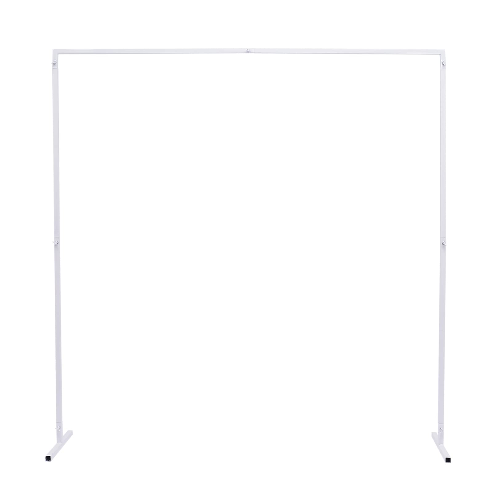 2x2m Hochzeitsbogen Eckig, Metall Ballonbogenständer Set, Hochwertige Verzinkte Eisenrohre, Gute Tragfähigkeit, T-Förmige Struktur, FÜr Hochzeit, Party