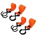 New Lon0167 4pcs 11lb Featured Capacity Hook Loop reliable efficacy Closure Stroller Hanger Fluorescent Orange(id:e84 39 8b 693)