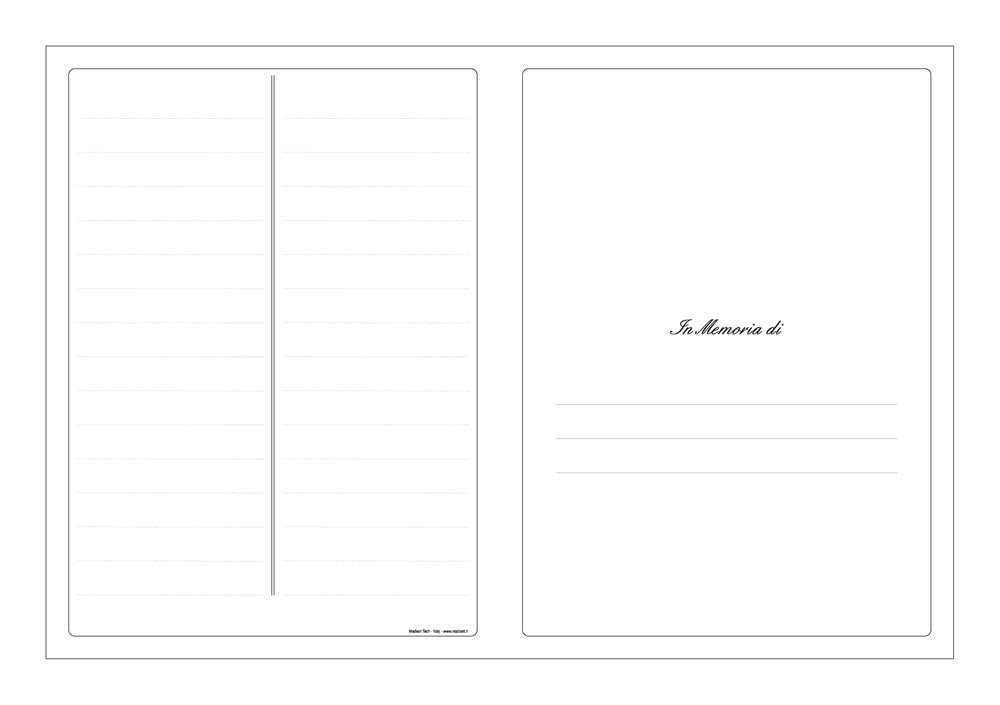 Libri firma lutto serie Sirio colore Grigio