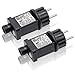 Produktbild Sporgo 31V 6W LED Netzteil, 2 Stück LED Niederspannungs Transformator 8 Lichtmodi mit Timerfunktion, IP44 Adapter Trafo LED Lichterkette Stecker für Weihnachtsbeleuchtung Glühbirnen Lichterkette