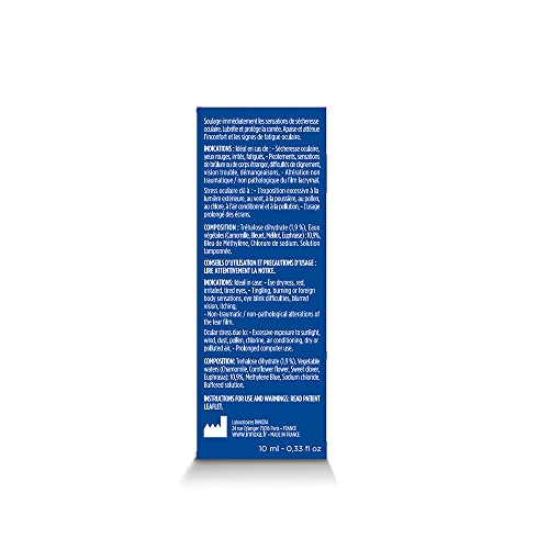 INNOXA Laboratoires Blaue Formel - Augentropfen - Bleichen Sie rote Augen auf - Befeuchten Sie trockene und müde Augen - Steril und ohne Konservierungsstoffe - 10 ml