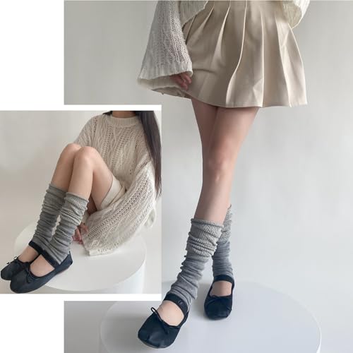 Image of XEPST 2 Packs Women's Leg Warmers, Fashion Accessories Ballet Leg Warmers Kawaii Boot Socks Knee High Footless Socks for Girls