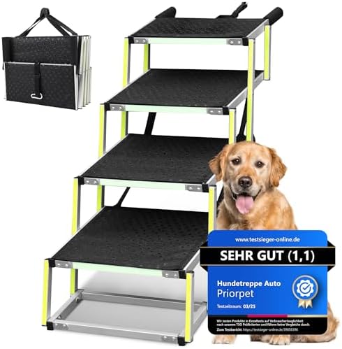 Hundetreppe Auto Klappbar - Hundetreppe Große Hunde - Leuchtende ...