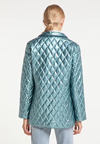 Veste blazer bleu clair femme BINJI taille S tailleur - 4