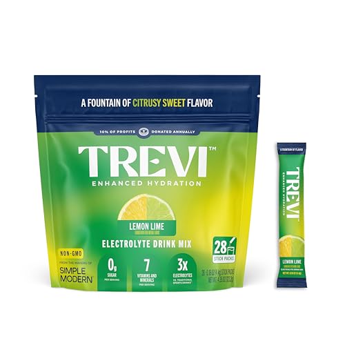 TREVI Everyday Sugar Free Electrolyte Powder Lemon Lime 28 Packets
