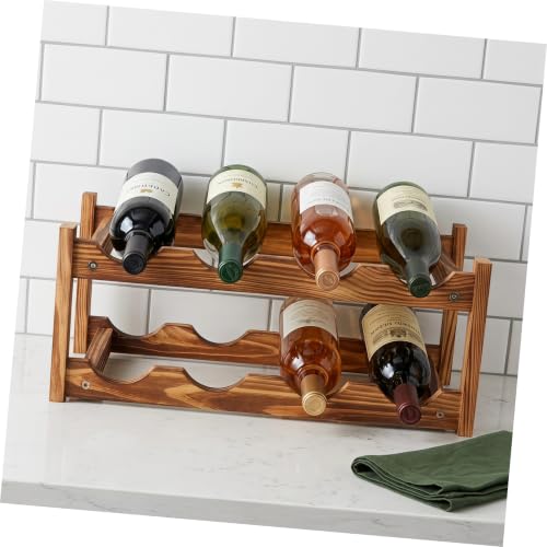 Soporte para Botellas de Vino de Madera 2 Niveles miniatura 4