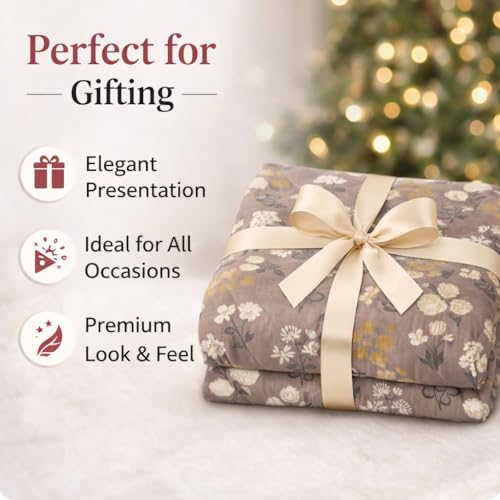 Image of 3-Layered Pure Cotton Reversible Dohar for Single Bed 60 x 90 Inches | Super Soft Lightweight AC Blanket /Quilt | All-Season Comfort & Washable Printed Cotton Dohar (Pack of 2) - Design 5